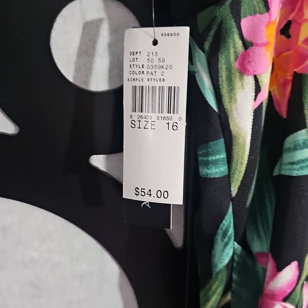 AB Studio Floral Dress. NWT Size 16 Summer Dress. - Picture 6 of 9